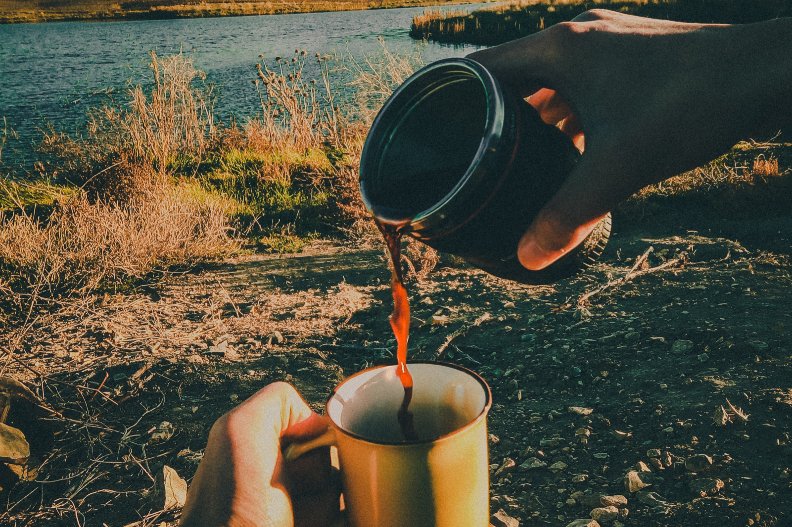 Long-distance hiker coffee hour meetup