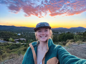 Pacific Crest Trail hiker Kiley or "Bluebird"