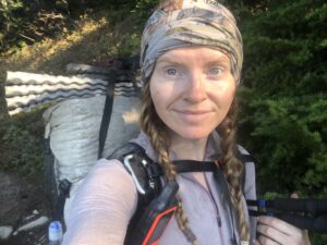 Cheer carries a Garmin inReach on her thru-hikes.