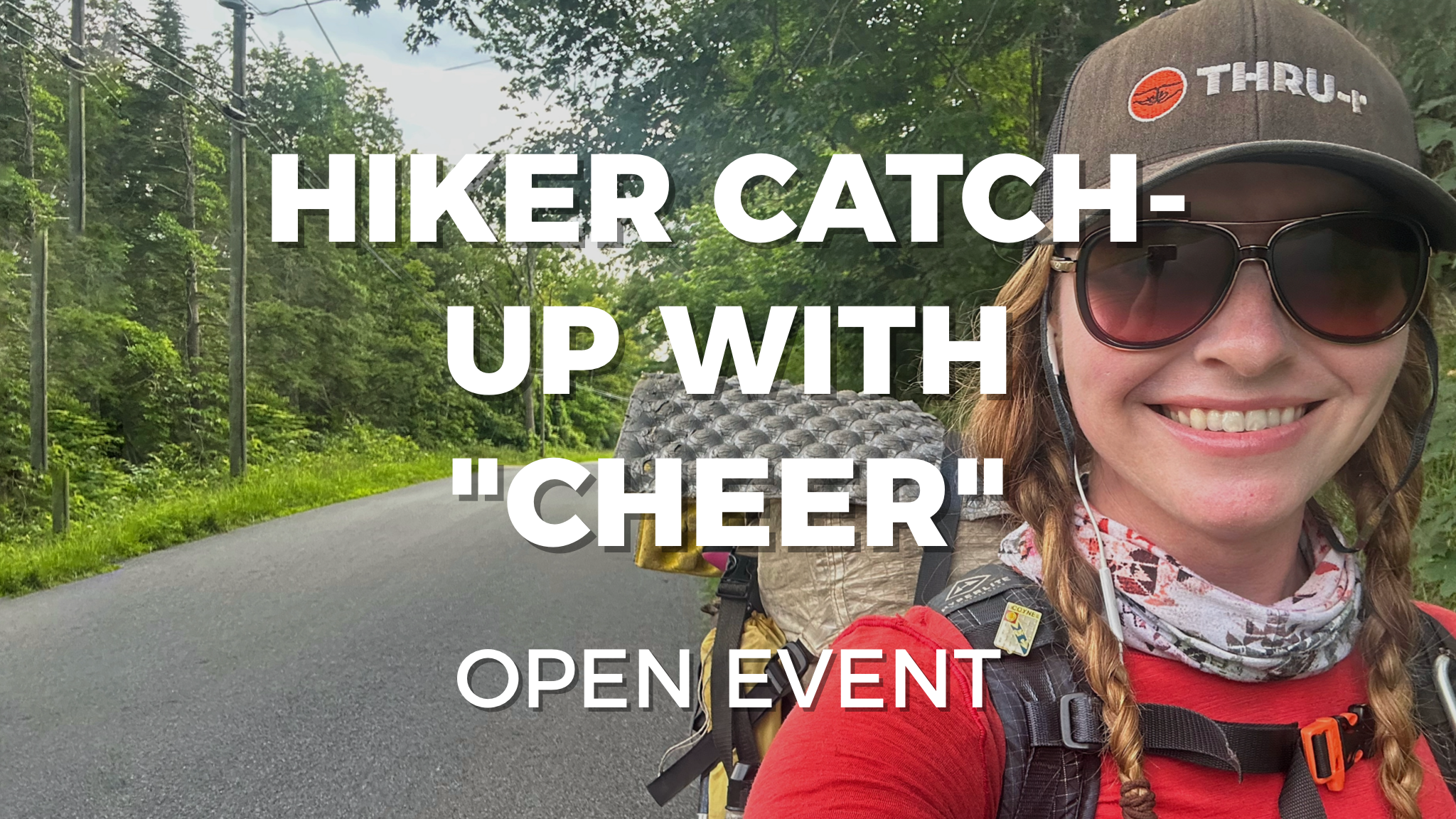 Hiker catch-up online meetup for thru-hikers with Carol "Cheer" Coyne