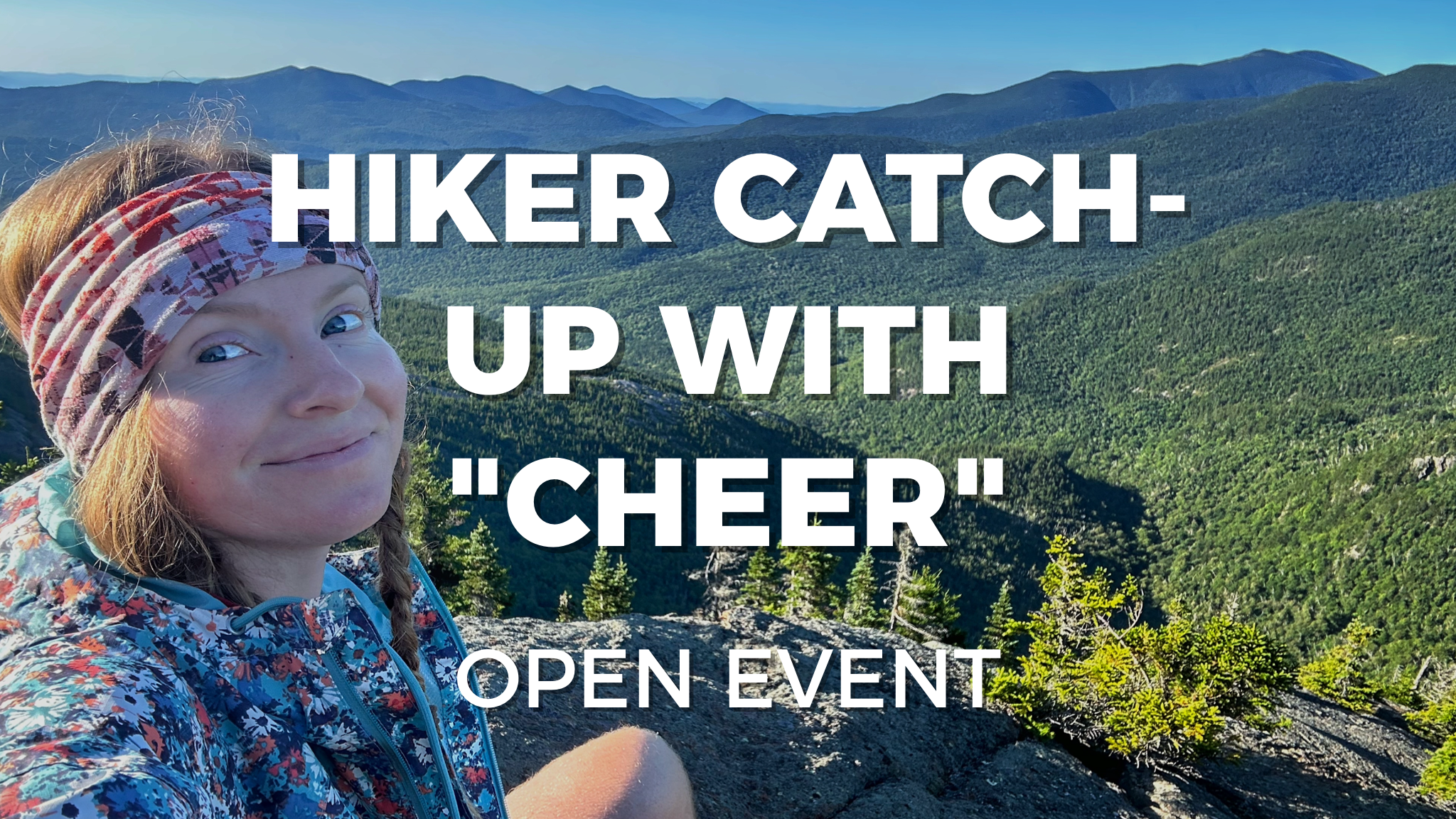 Hiker catch-up meet for thru-hikers with Carol "Cheer" Coyne
